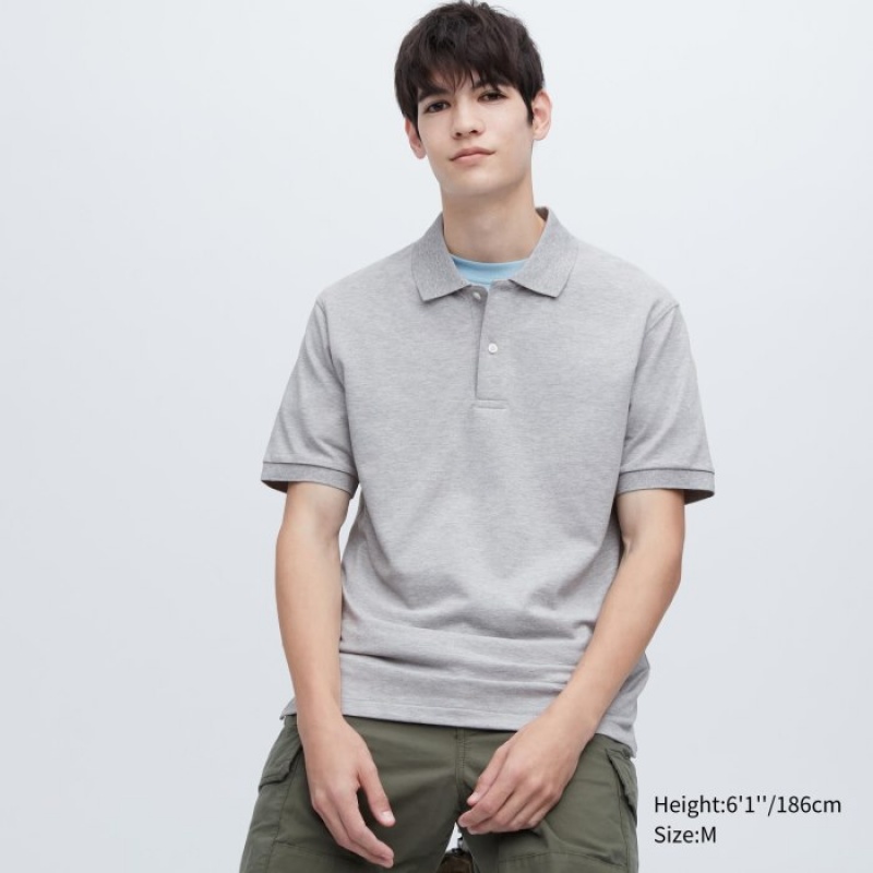 Uniqlo Dry Pique Poloshirt Dames Grijs | 3008385