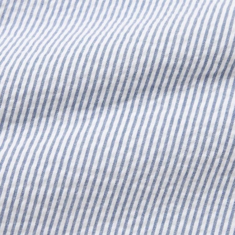 Uniqlo Dry Stretch Seersucker Easy Korte Broek Heren Blauw | 8297848