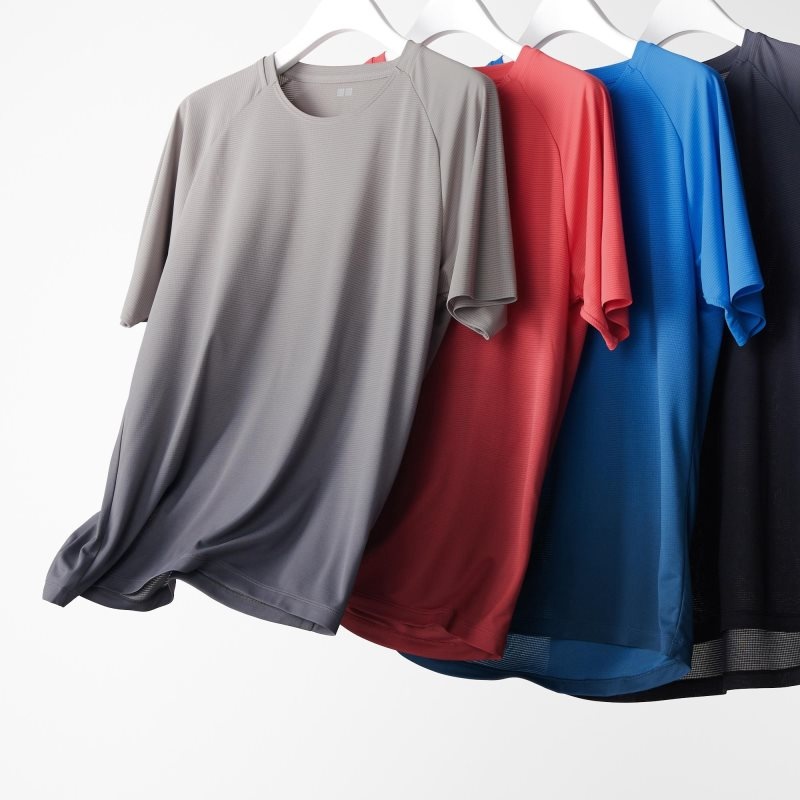 Uniqlo Dry-ex Crew Neck Short-sleeve Lightweight T-shirts Heren Rood | 1084972