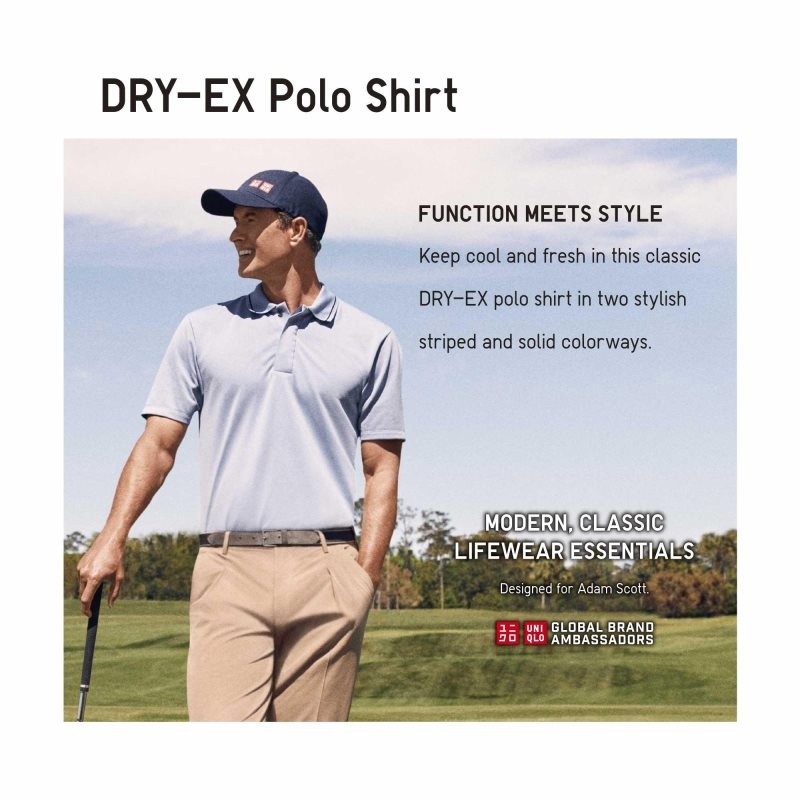 Uniqlo Dry-ex Short-sleeve Striped Collar Adam Scott Poloshirt Heren Grijs | 3849194