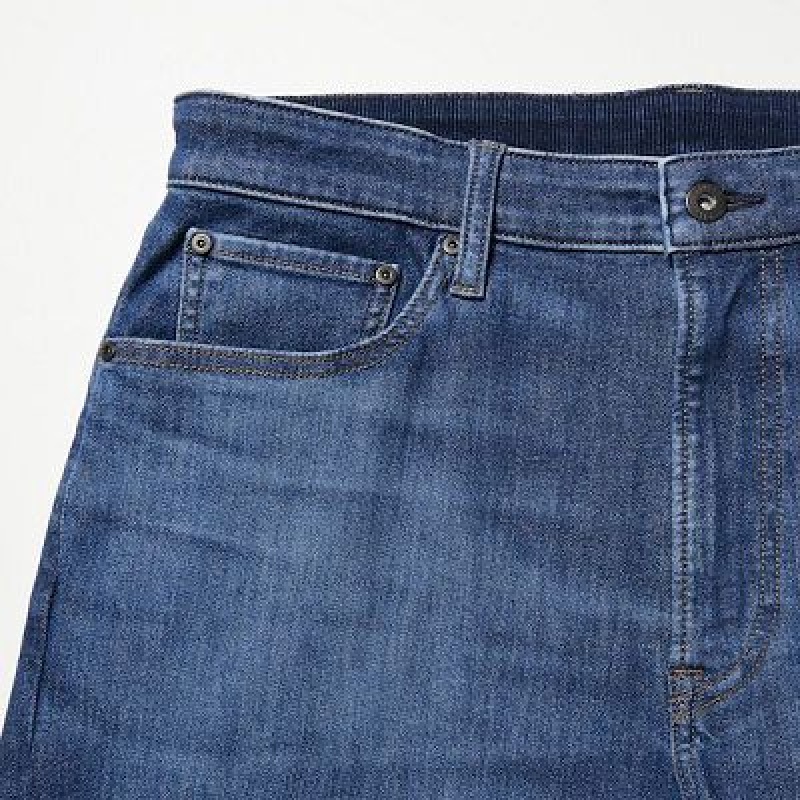 Uniqlo EZY Ultra Stretch Jeans Dames Blauw | 9382029