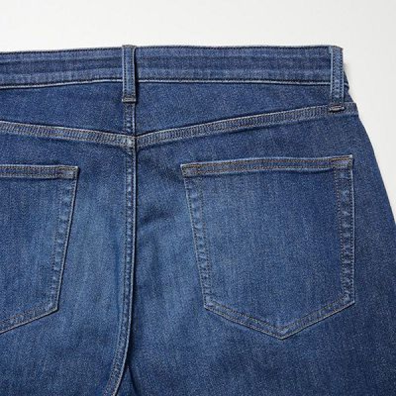 Uniqlo EZY Ultra Stretch Jeans Dames Blauw | 9382029