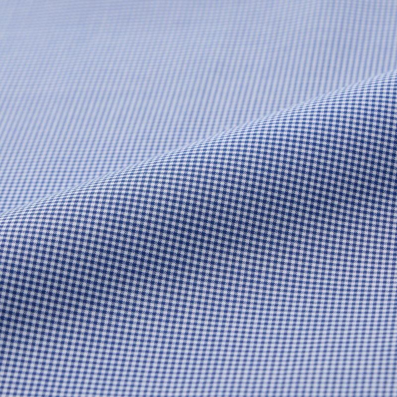 Uniqlo Easy Care Checked Stretch Slim-fit Long-sleeve Overhemd Heren Blauw | 9599259