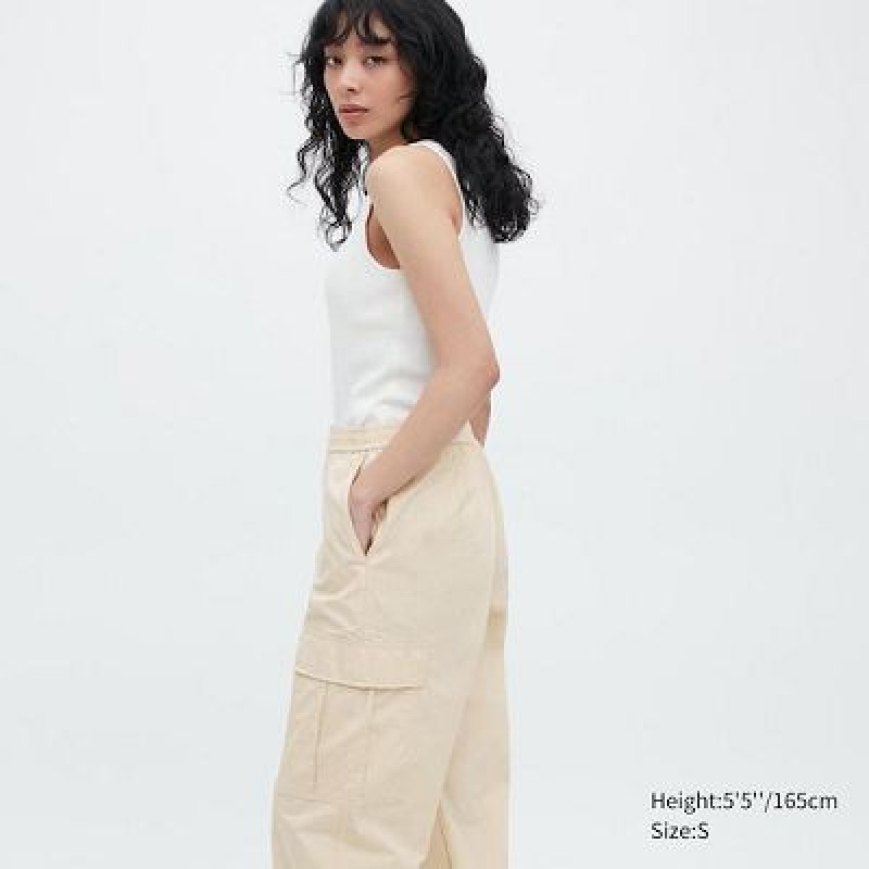 Uniqlo Easy Cargo Broek Dames Wit | 4429780