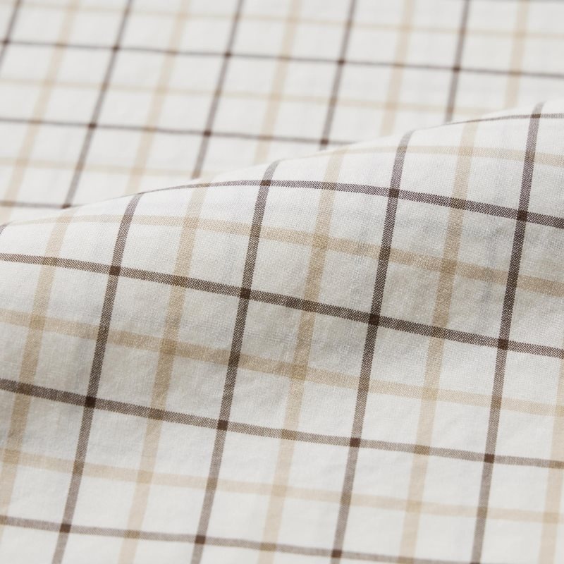 Uniqlo Extra Fine Cotton Broadcloth Checked Long-sleeve Overhemd Heren Wit | 6296546