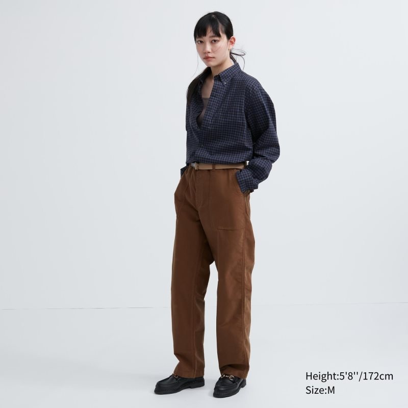 Uniqlo Extra Fine Cotton Broadcloth Checked Long-sleeve Overhemd Heren Donkerblauw | 3842453