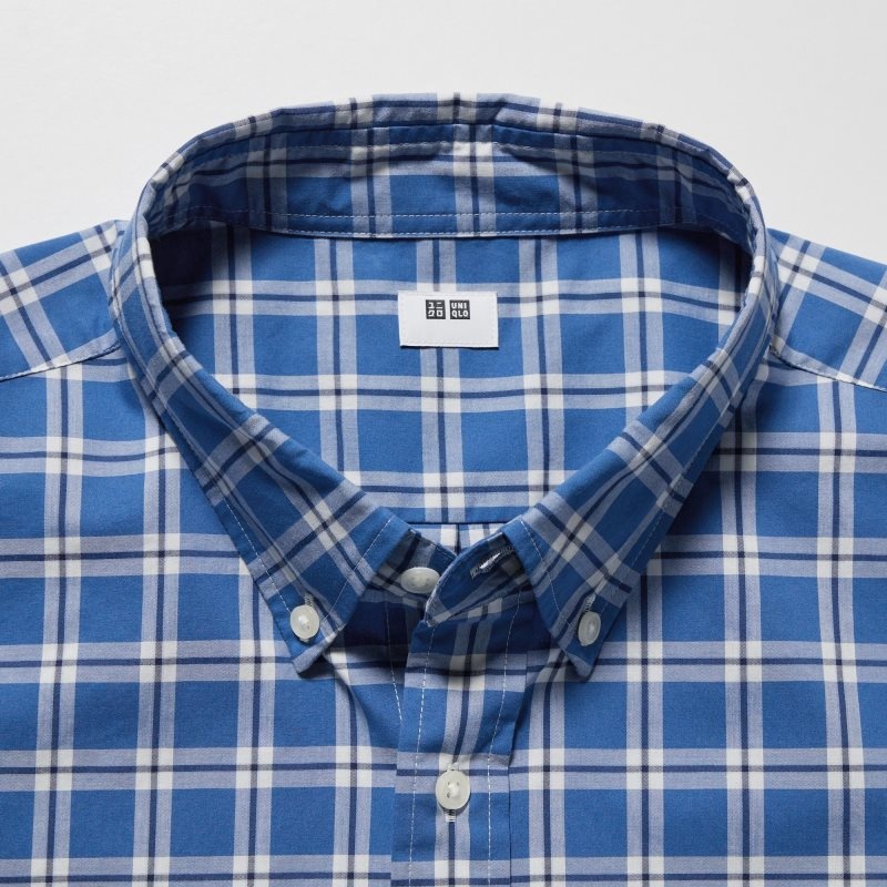 Uniqlo Extra Fine Cotton Broadcloth Long-sleeve Overhemd Heren Blauw | 3973005