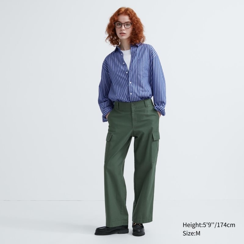 Uniqlo Extra Fine Cotton Broadcloth Long-sleeve Overhemd Heren Blauw | 7130493