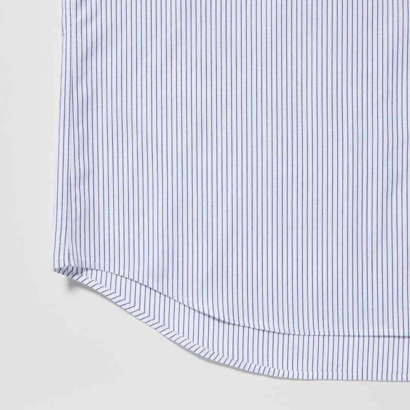Uniqlo Extra Fine Cotton Broadcloth Long-sleeve Overhemd Heren Wit | 7175868