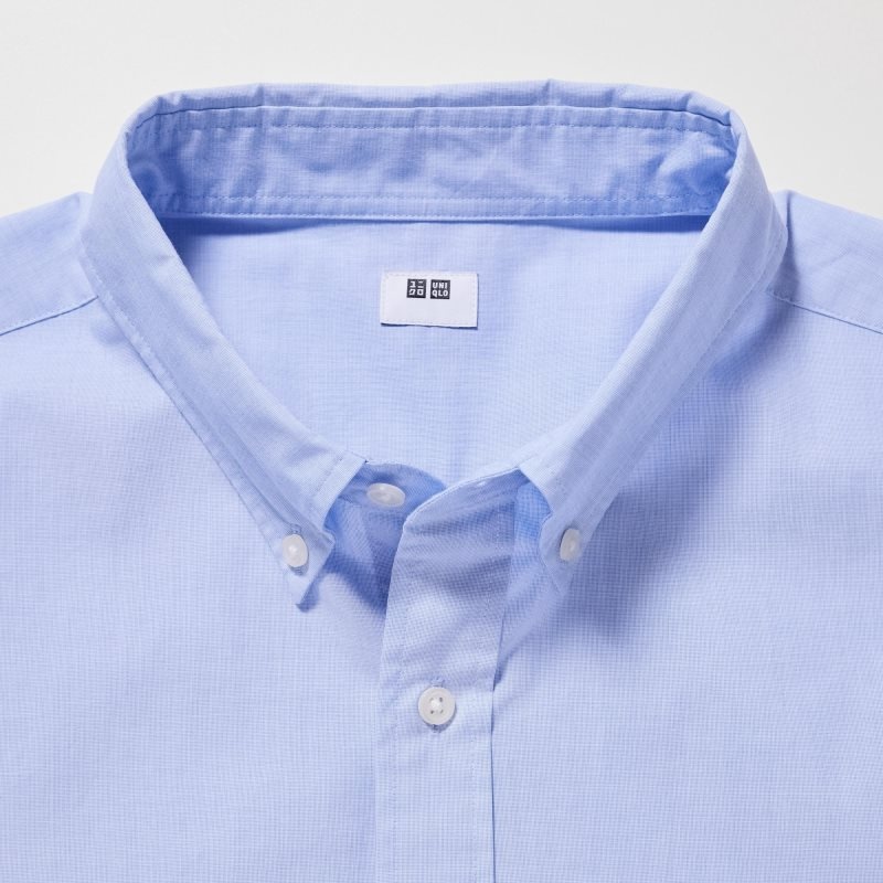 Uniqlo Extra Fine Cotton Broadcloth Long-sleeve Overhemd Heren Blauw | 6143010