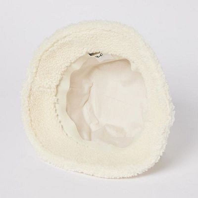 Uniqlo Faux Shearling Adjustable Hoeden Dames Wit | 4427520