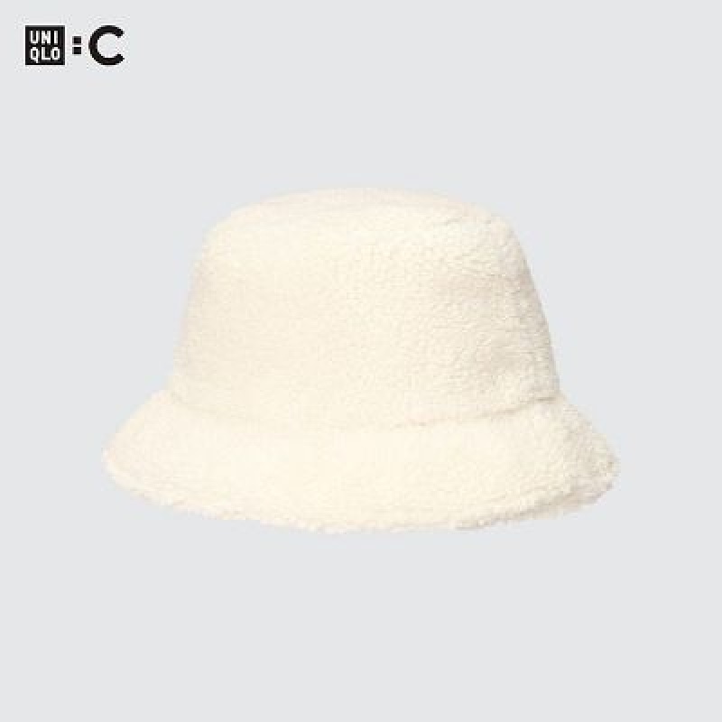 Uniqlo Faux Shearling Adjustable Hoeden Dames Wit | 4427520
