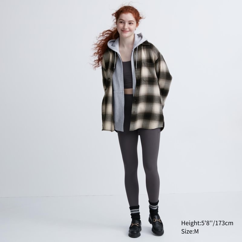 Uniqlo Flannel Checked Long-sleeve Overhemd Heren Zwart | 7932809