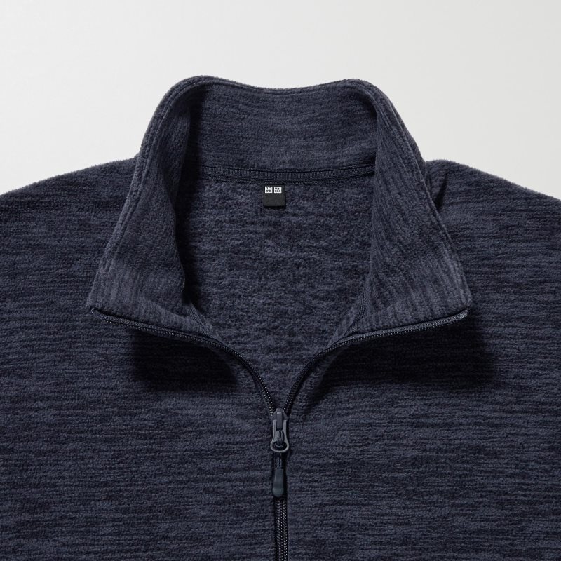 Uniqlo Fleece Full-zip Long Sleeve Jassen Heren Blauw | 1757658