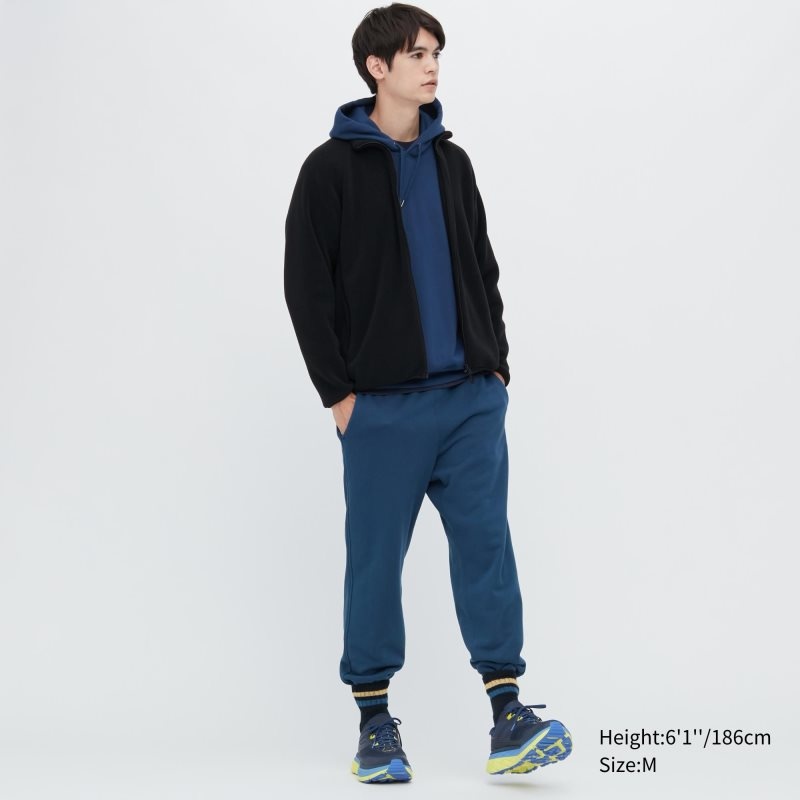 Uniqlo Fleece Long-sleeve Full-zip Jassen Heren Olijfgroen | 8067956