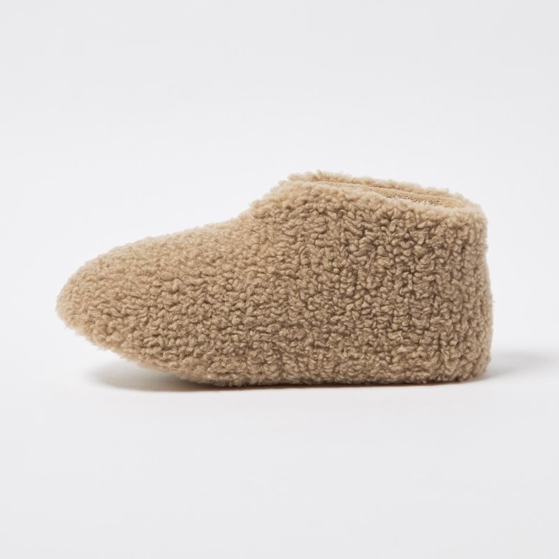 Uniqlo Fleece Room Faux Shearling Fleece Pantoffels Heren Beige | 2307176
