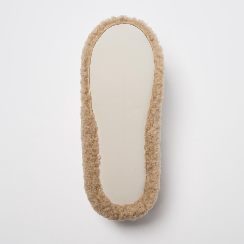Uniqlo Fleece Room Faux Shearling Fleece Pantoffels Heren Beige | 2307176