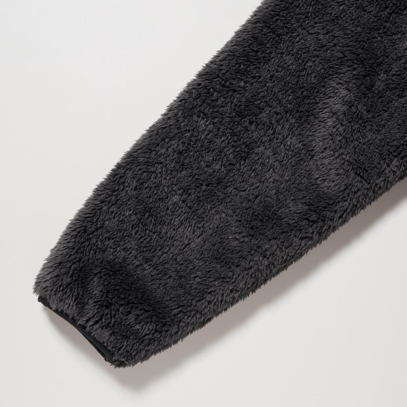 Uniqlo Fluffy Yarn Fleece Full-Zip Jassen Heren Donkerblauw | 24893