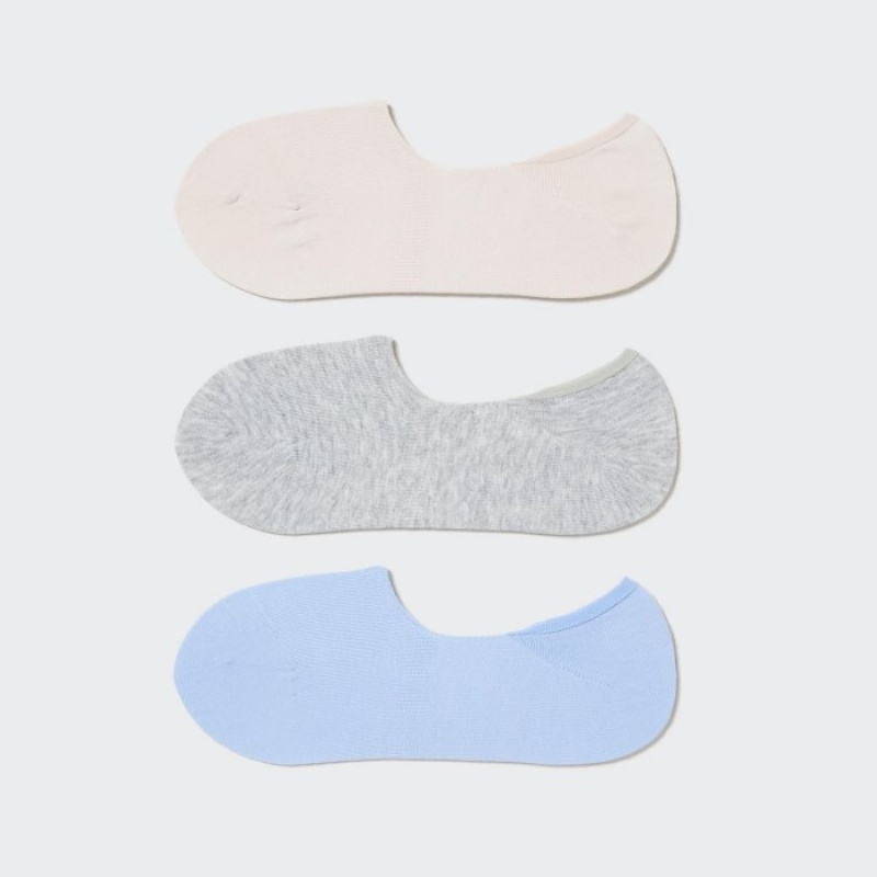 Uniqlo Footsies (3 Pairs) Sokken Dames Wit | 5553064