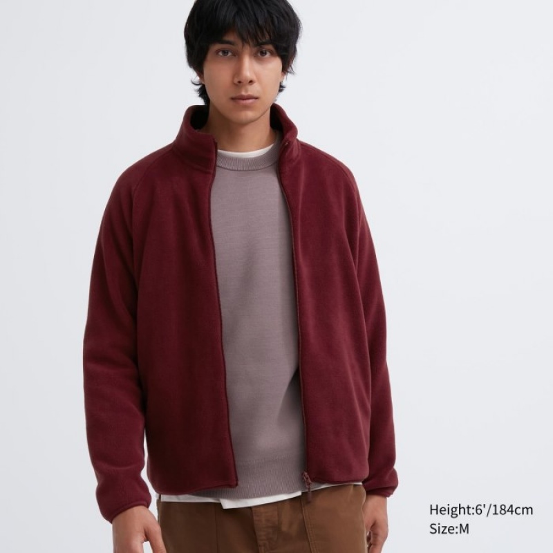Uniqlo Full-Zip Vlies Dames Rood | 4549304
