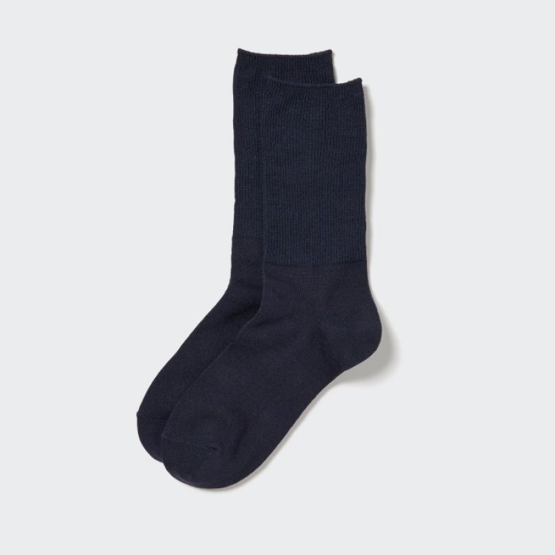 Uniqlo HEATTECH 2-Way Sokken Dames Donkerblauw | 1867297