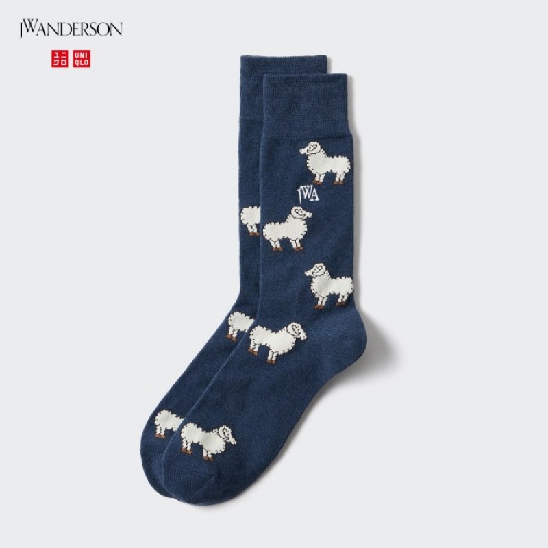 Uniqlo HEATTECH Anti-Odor Sokken Dames Donkerblauw | 585800