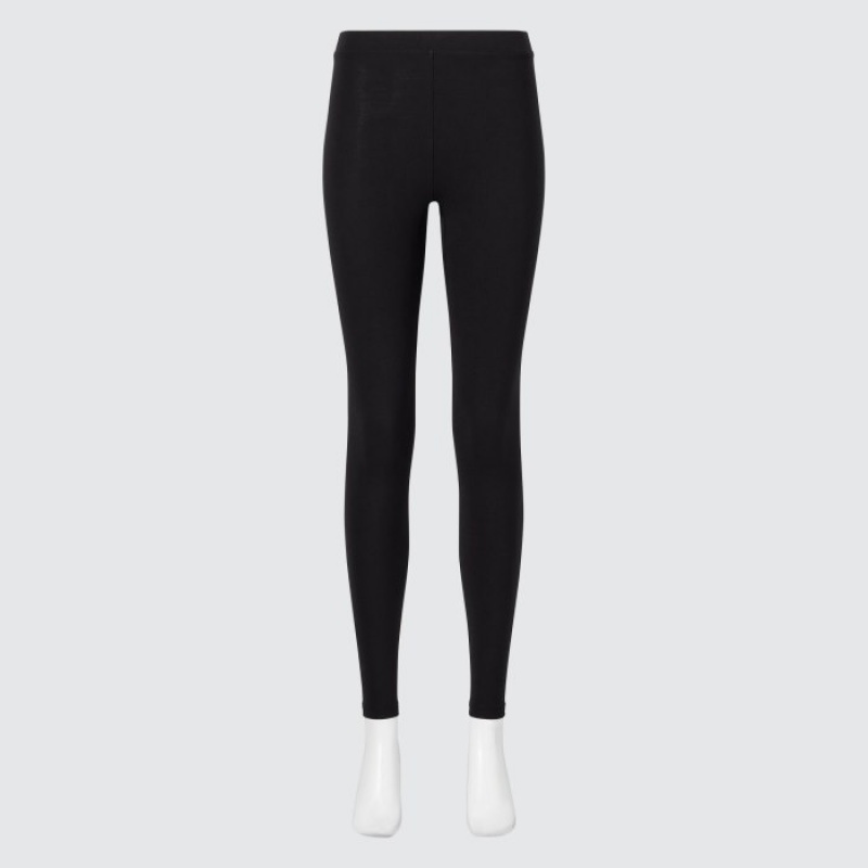 Uniqlo HEATTECH Cotton Extra Warm Leggings Dames Zwart | 2660594