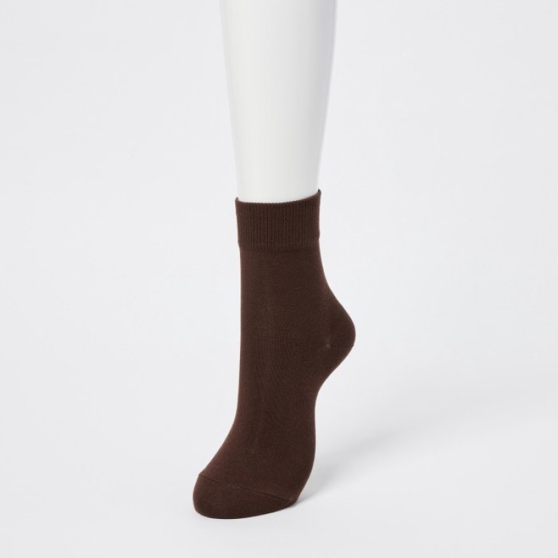 Uniqlo HEATTECH Crew Relax Sokken Dames Bruin | 7723412