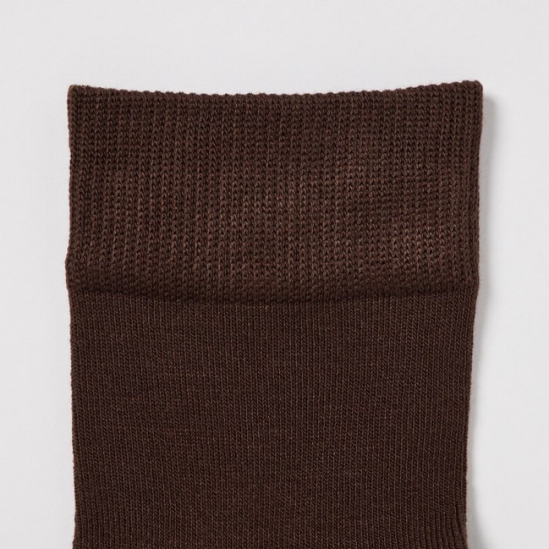 Uniqlo HEATTECH Crew Relax Sokken Dames Bruin | 7723412