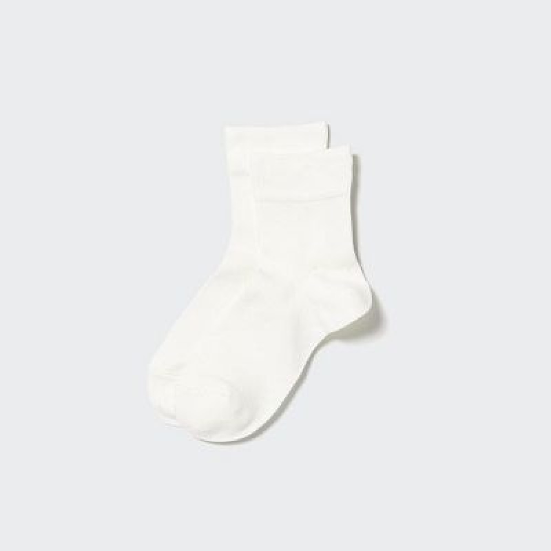 Uniqlo HEATTECH Crew Relax Sokken Dames Wit | 5375783