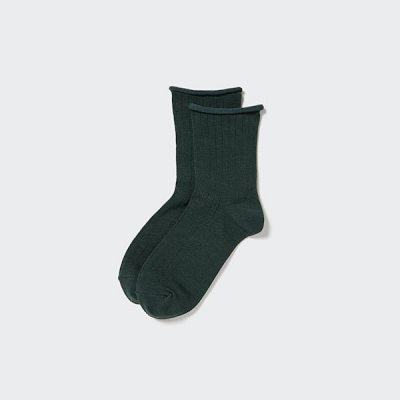 Uniqlo HEATTECH Crew Sokken Dames Groen | 4128551