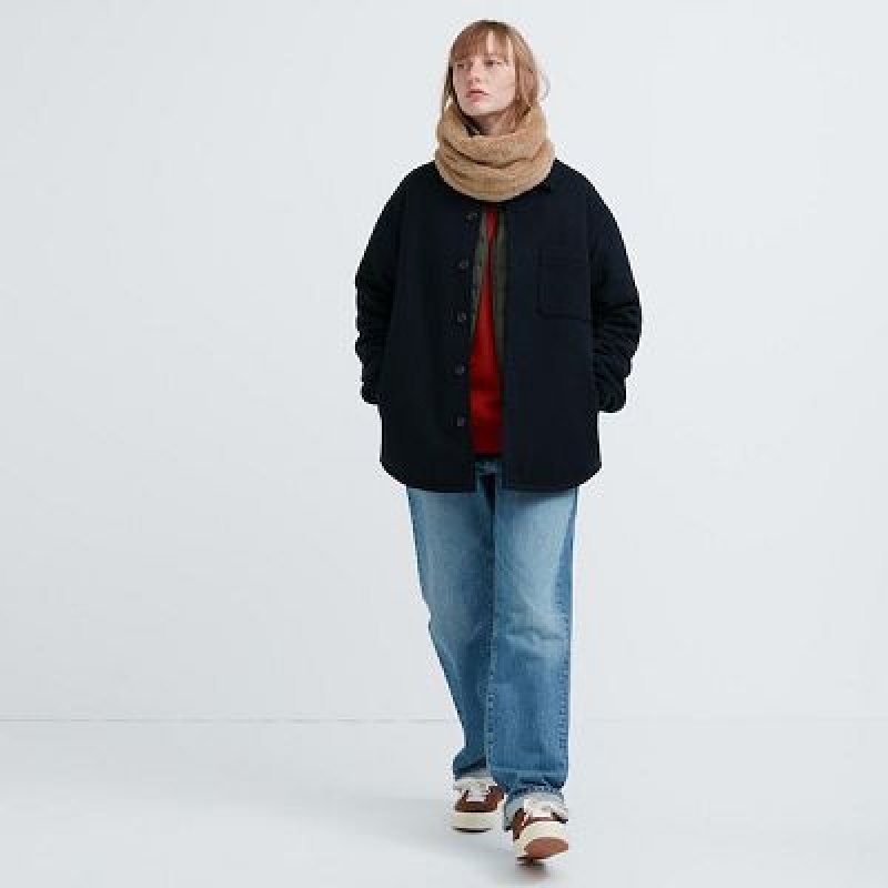 Uniqlo HEATTECH Fluffy Yarn Nek Warmer Dames Beige | 9111617