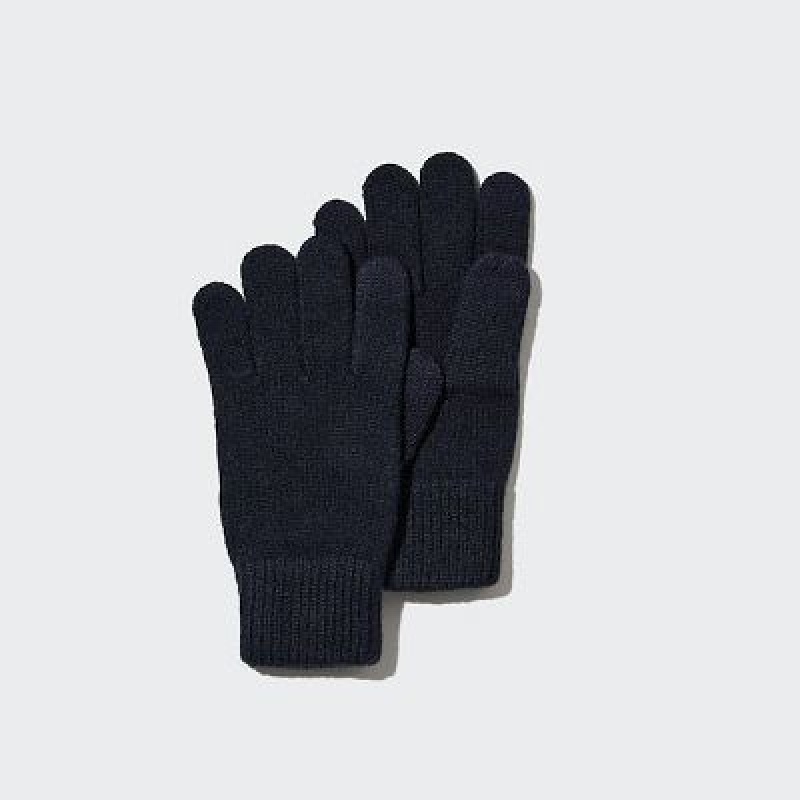 Uniqlo HEATTECH Handschoenen Dames Donkerblauw | 2793081