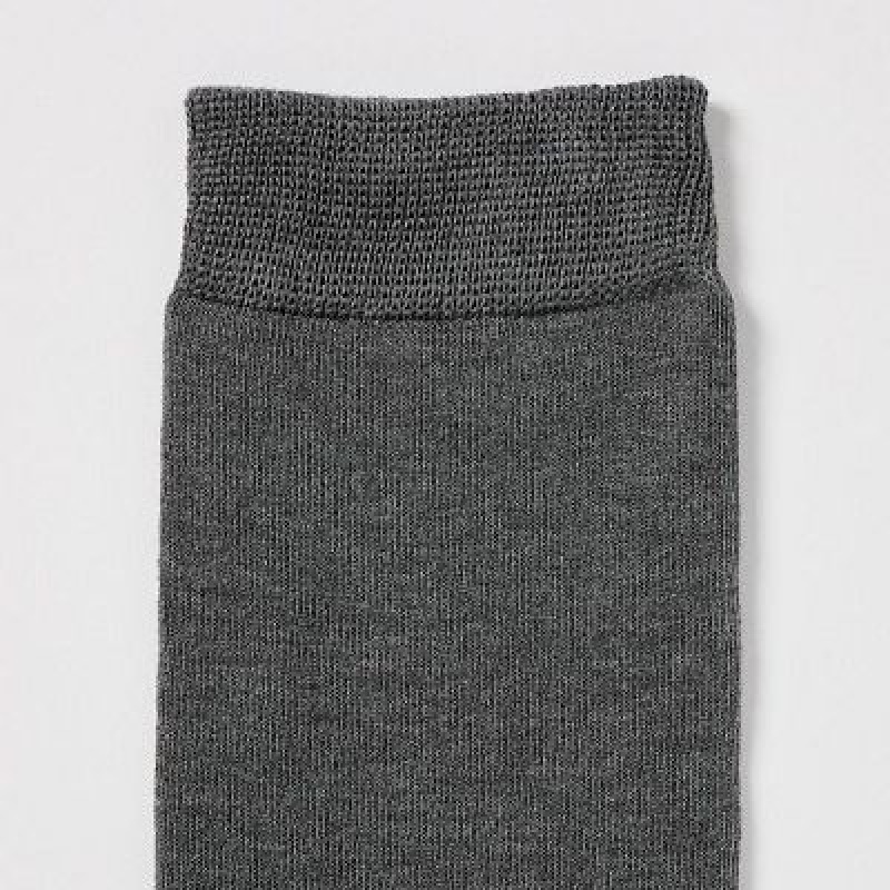 Uniqlo HEATTECH Knee High Sokken Dames Grijs | 1077014