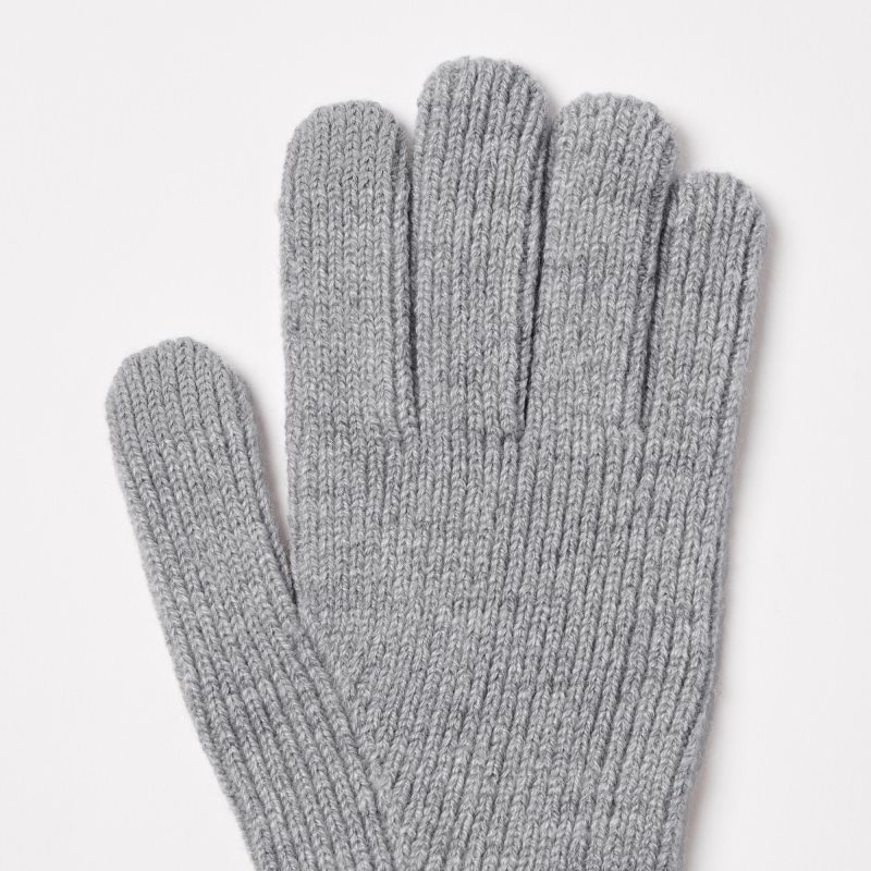 Uniqlo HEATTECH Knitted Handschoenen Heren Grijs | 9957363