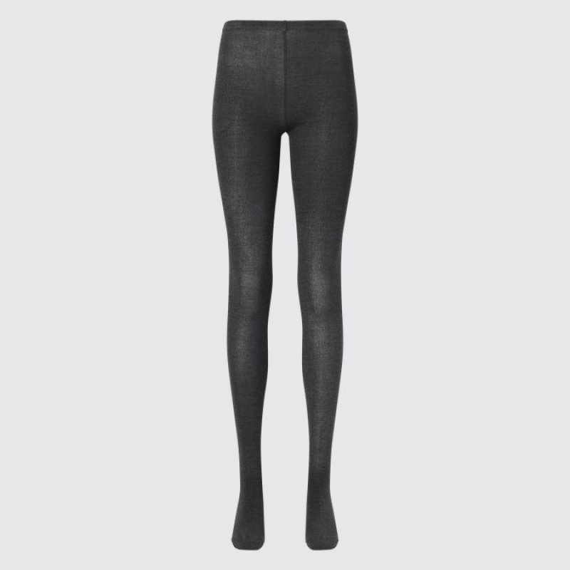 Uniqlo HEATTECH Knitted Hardloopbroek Dames Grijs | 9352827