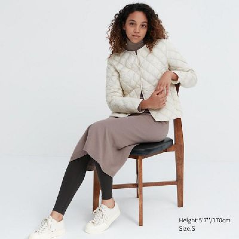Uniqlo HEATTECH Leggings Dames Grijs | 4744958