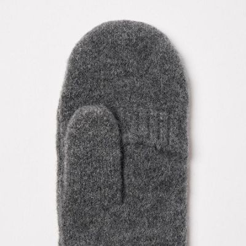 Uniqlo HEATTECH Lining Souffle Yarn Mittens Handschoenen Dames Grijs | 6085302
