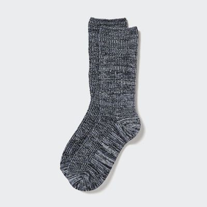 Uniqlo HEATTECH Loose Ribbed Sokken Dames Grijs | 7024598