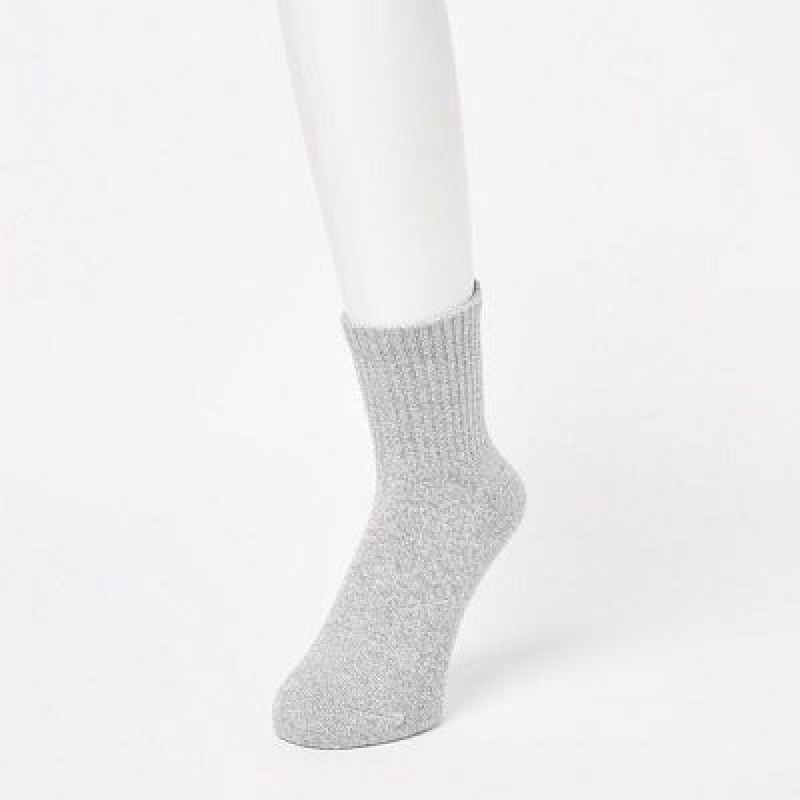 Uniqlo HEATTECH Pile Half Sokken Dames Grijs | 8881336