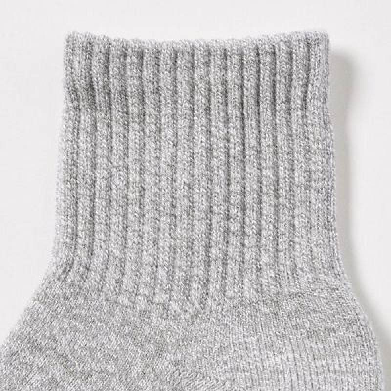 Uniqlo HEATTECH Pile Half Sokken Dames Grijs | 8881336