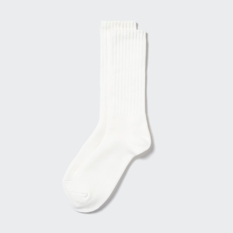 Uniqlo HEATTECH Pile Sokken Heren Wit | 3819691