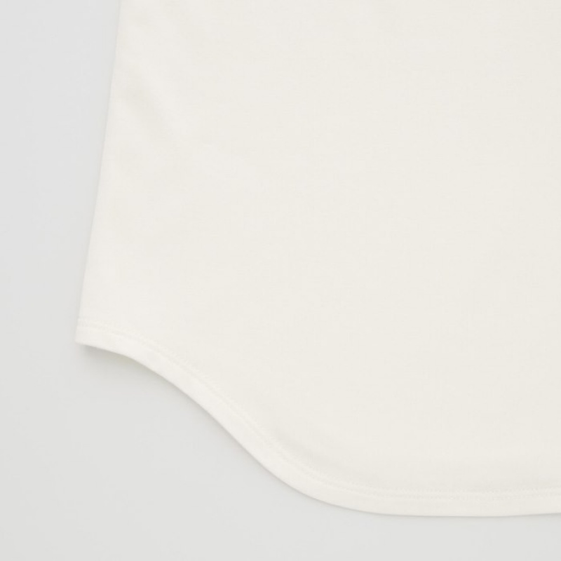 Uniqlo HEATTECH Sleeveless Silk Blend Tanktop Dames Wit | 7528880