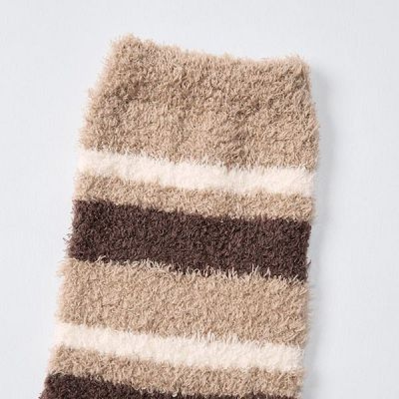 Uniqlo HEATTECH Soft Fluffy Sokken Dames Beige | 3742841
