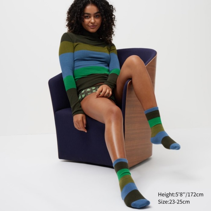 Uniqlo HEATTECH Sokken Dames Blauw | 8359926