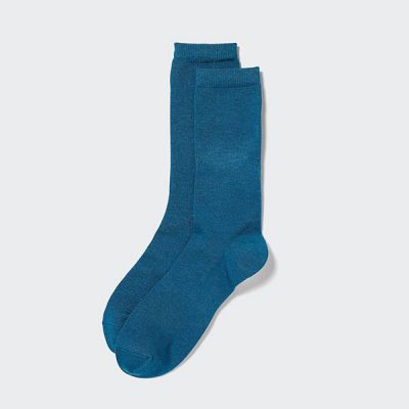 Uniqlo HEATTECH Sokken Dames Blauw | 9823832