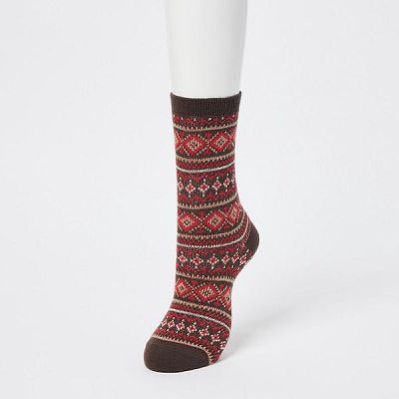 Uniqlo HEATTECH Sokken Dames Bruin | 5780872