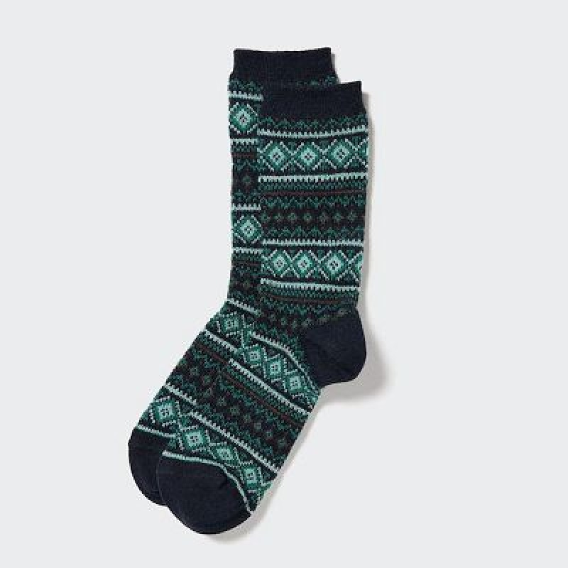Uniqlo HEATTECH Sokken Dames Donkerblauw | 6021904