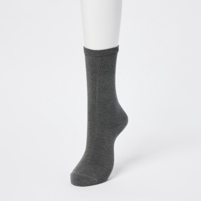 Uniqlo HEATTECH Sokken Dames Grijs | 6084776