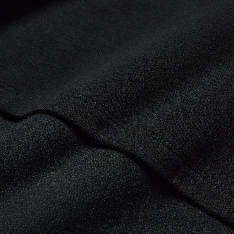 Uniqlo HEATTECH Ultra Warm Crew Neck Long-Sleeve T-shirts Heren Zwart | 5883590